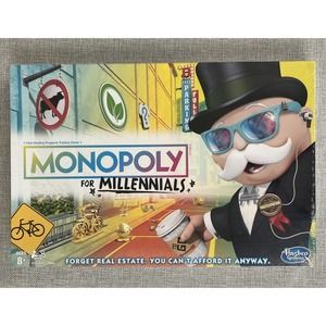 Hasbro Monopoly for Millennials Board Game New Sealed Set A Trend Game Night